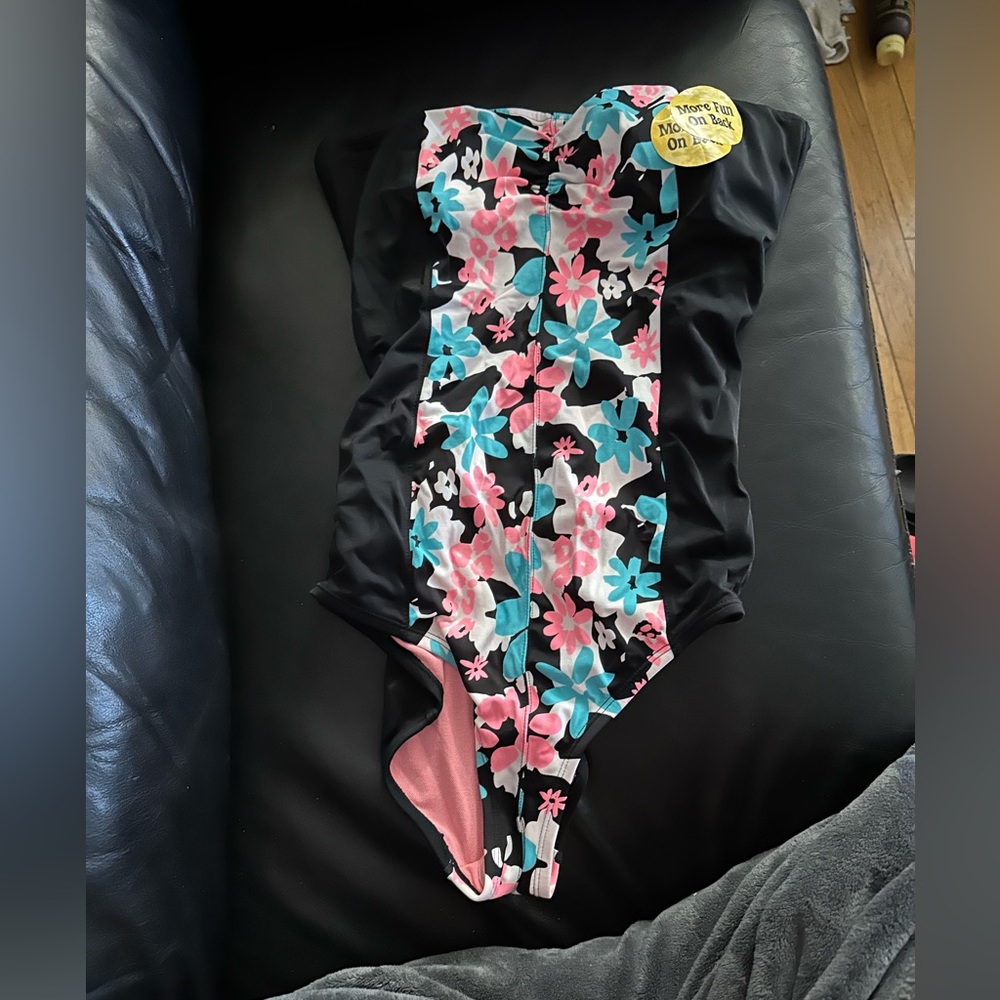 Joe boxer one piece swim suit